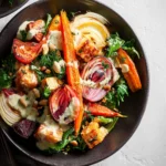 Roasted Root Vegetable Bowls with Tahini Dressing First Image