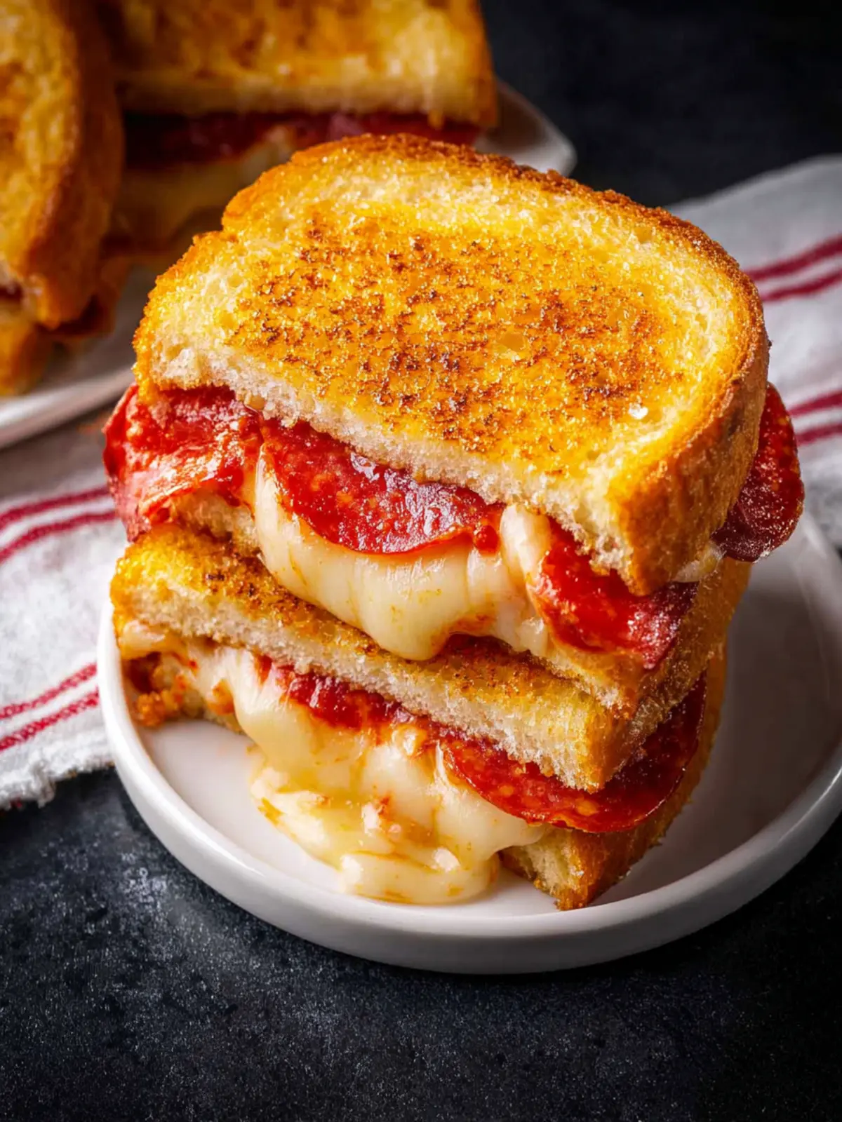 Pizza Grilled Cheese Sandwich First Image