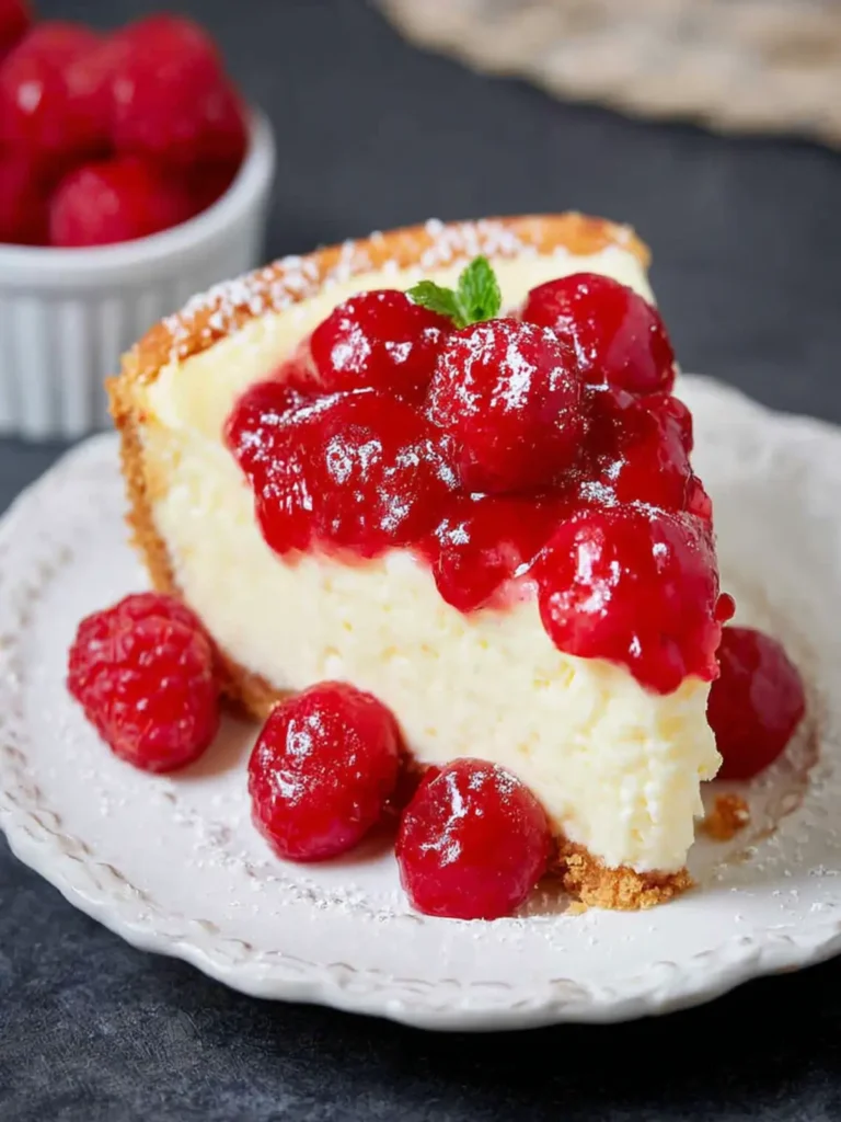 Raspberry Vanilla Custard Pudding Pie First Image