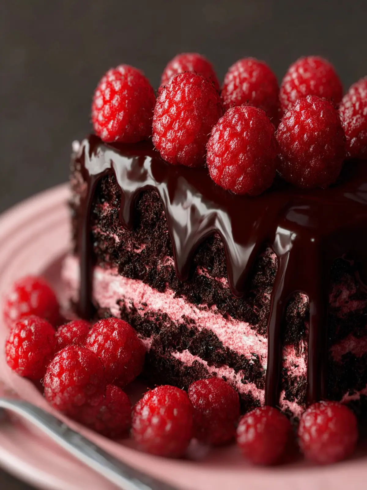 Valentines Day Chocolate Raspberry Cake Delight First Image