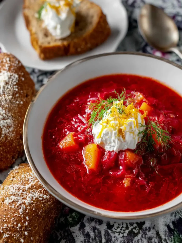 Authentic Ukrainian Borscht Recipe (Beet Soup) First Image