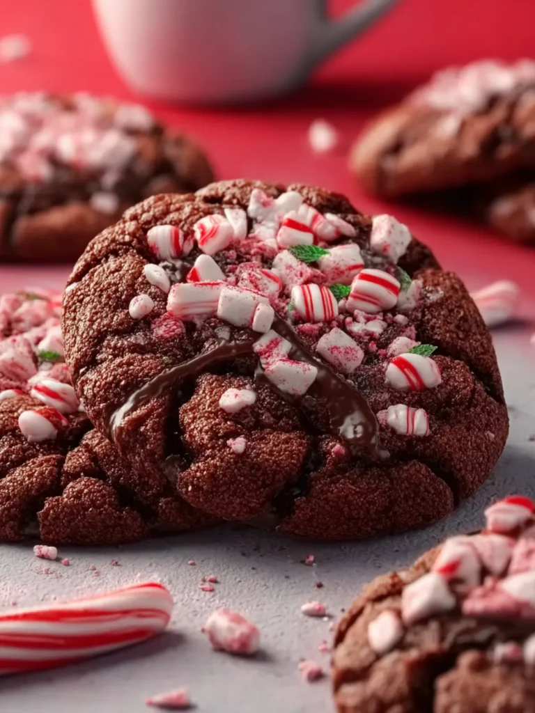 Peppermint Hot Chocolate Cookies First Image