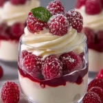 Raspberry White Chocolate Mousse Parfait – Elegant & Easy Dessert Recipe First Image