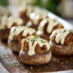 Stuffed Mushrooms With a Creamy Cheese Sauce First Image