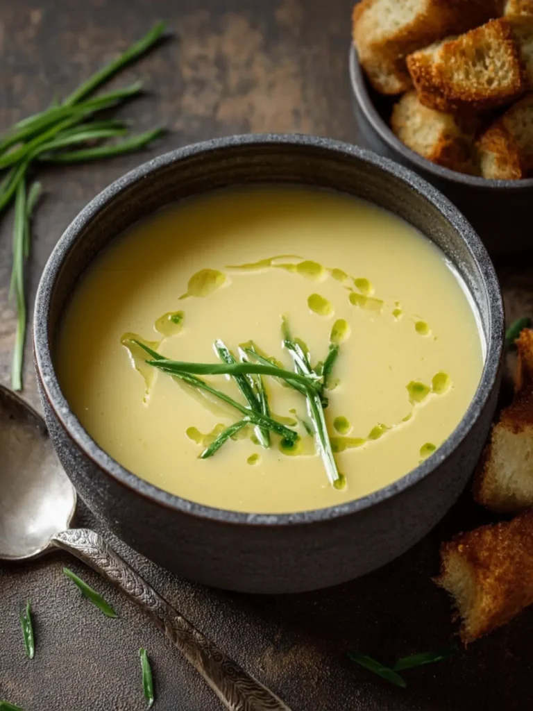Healthy Luscious Potato Leek Soup First Image