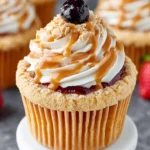 Peanut Butter and Jelly Cupcakes First Image
