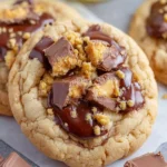 Soft & Chewy Crumbl Butterfinger Cookies Copycat First Image