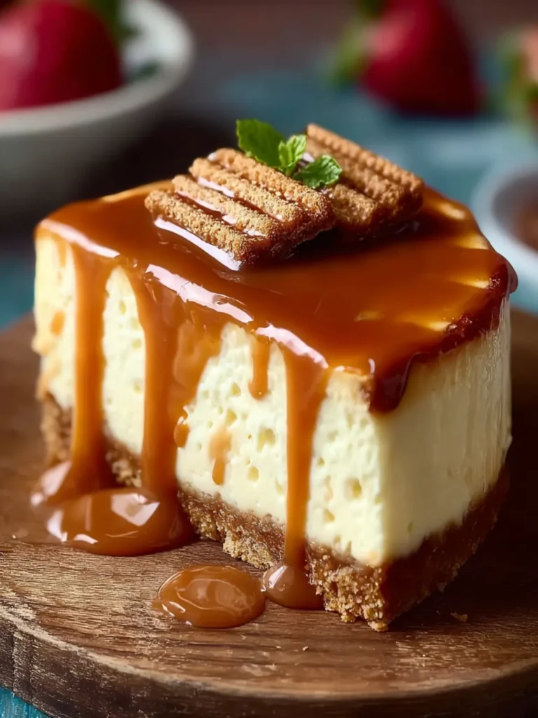 Salted Caramel Biscoff Cheesecake First Image