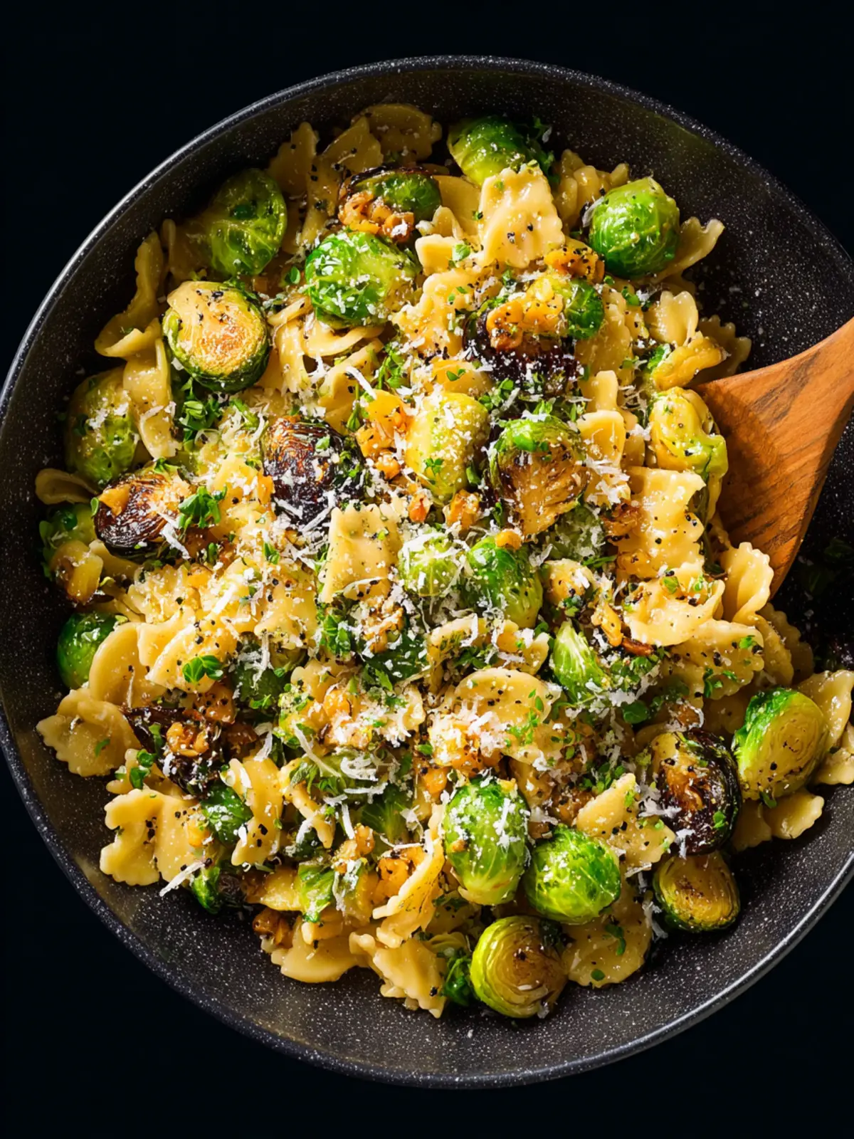 Brussels Sprouts Pasta with Brown Butter First Image