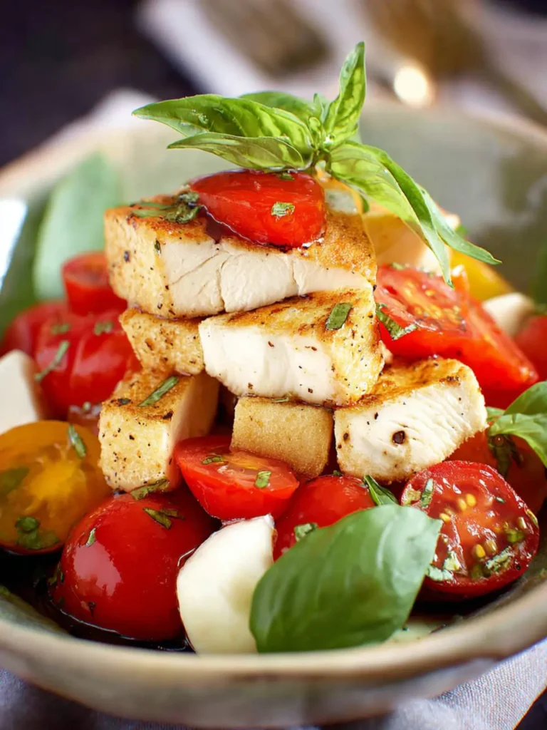 Caprese Chicken Salad For One First Image