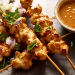 Chicken Satay with Peanut Sauce First Image