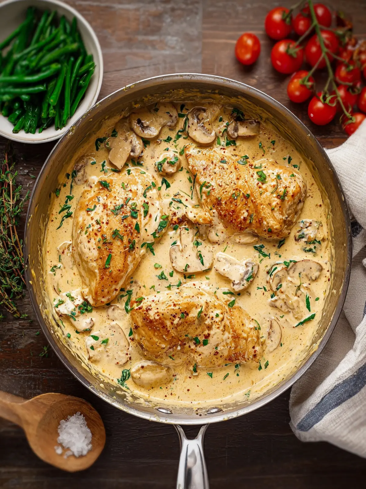 Creamy Boursin Chicken Skillet First Image
