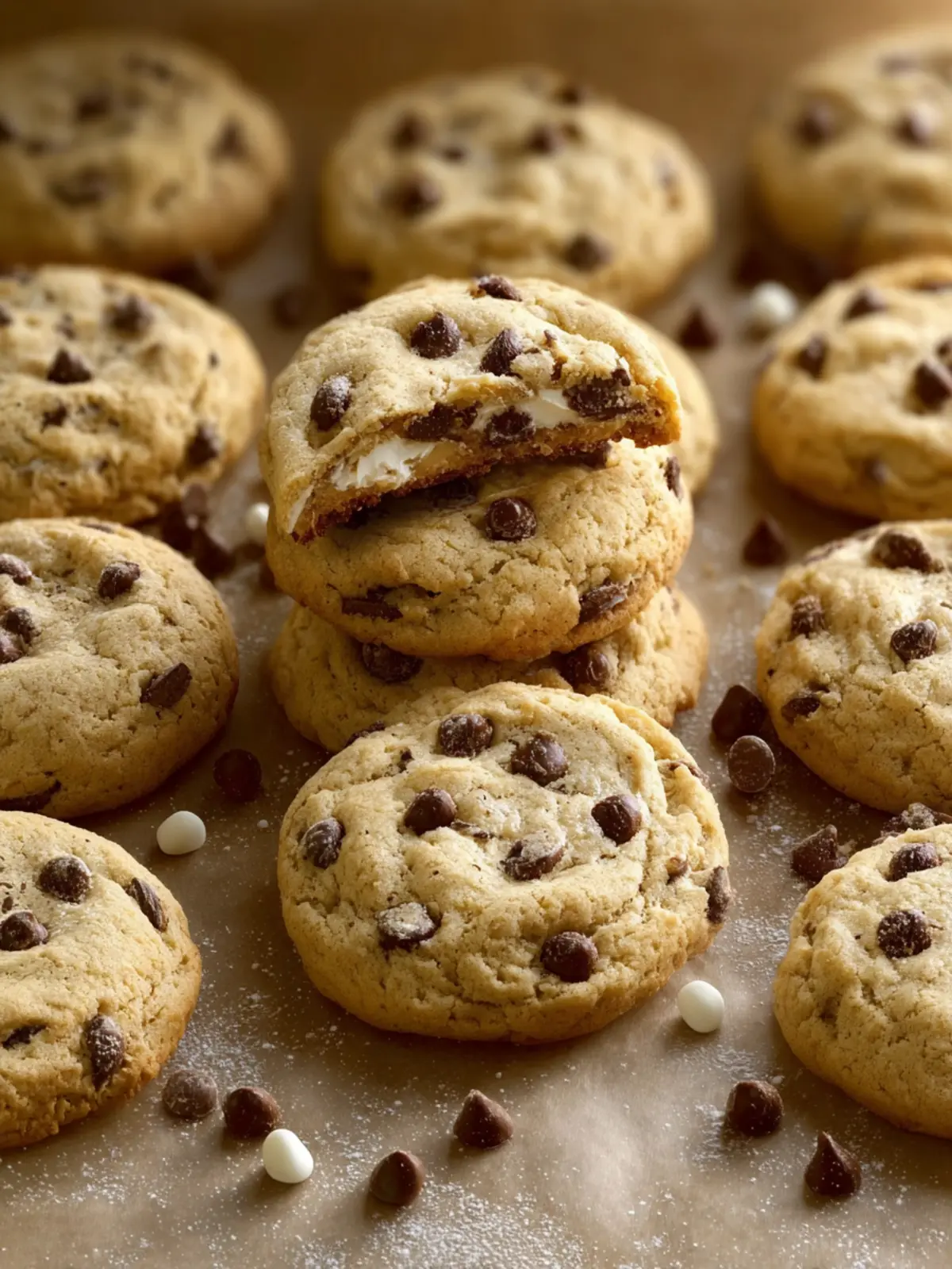 No Egg Chocolate Chip Cookies With Cream Cheese First Image
