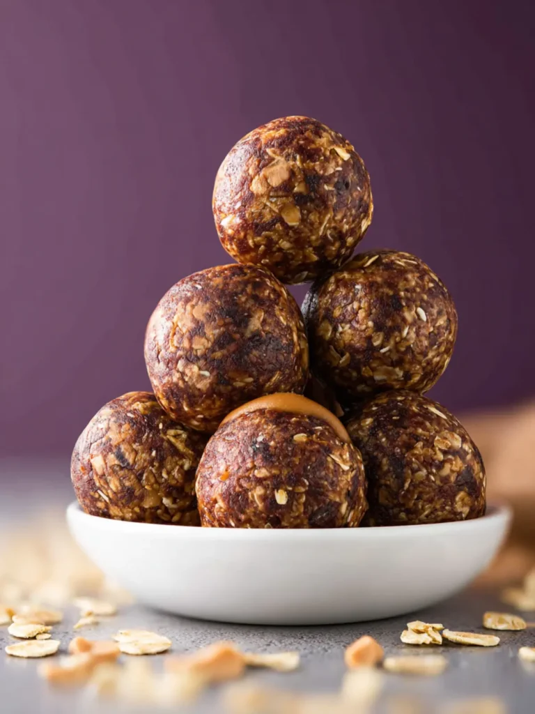 Peanut Butter Chocolate Energy Balls First Image