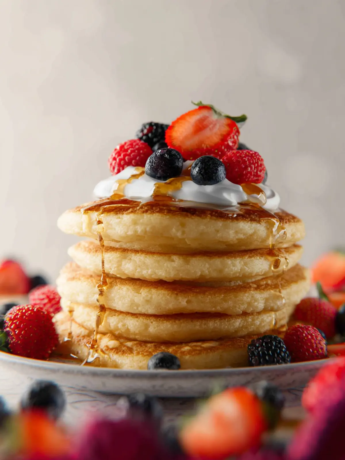Protein Pancakes with Greek Yogurt First Image