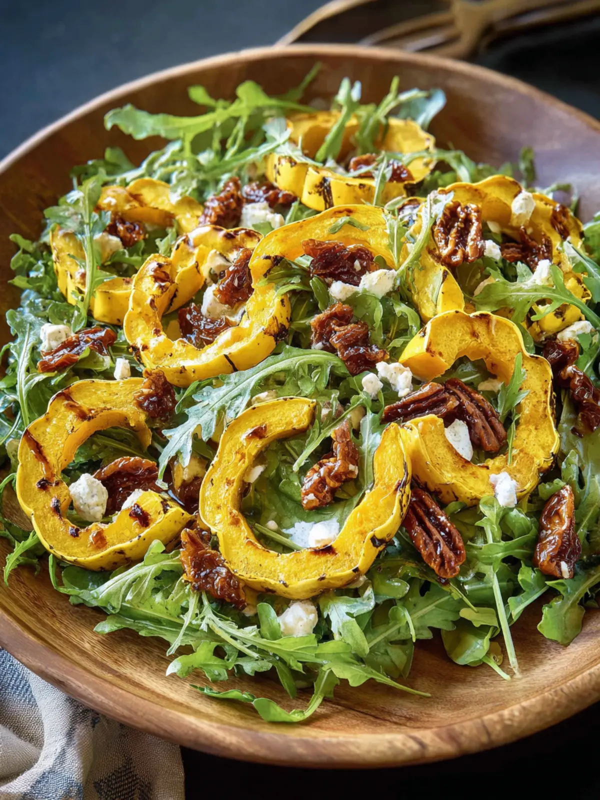 Roasted Delicata Squash Salad with Arugula & Dates First Image