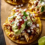 Shredded Chicken Tostadas Recipe First Image