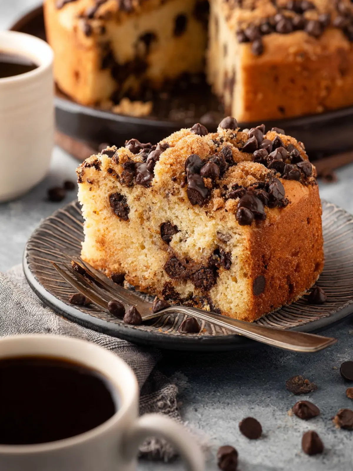 Chocolate Chip Coffee Cake First Image