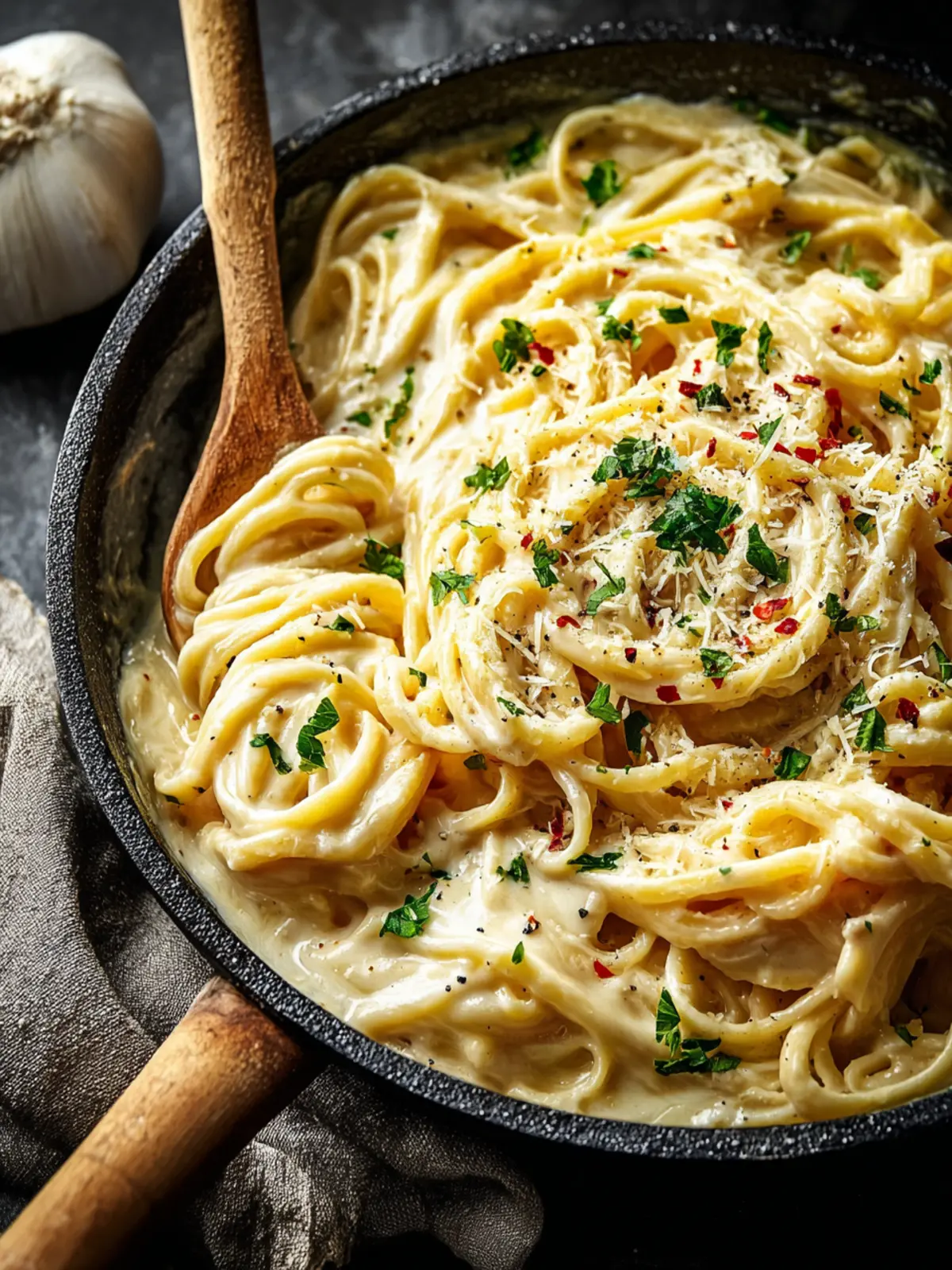 Creamy Garlic Parmesan Pasta: A Cozy Dinner Delight First Image