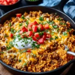 Cheesy Taco Rice Skillet: The Ultimate Comfort Dish First Image