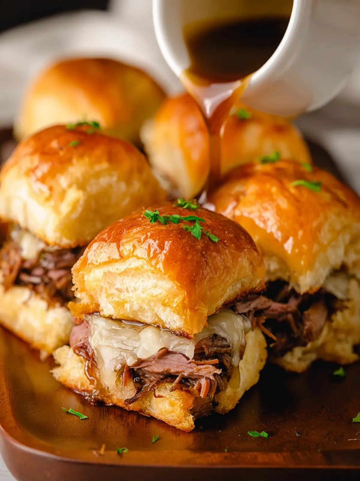 Easy French Dip Sliders Au Jus First Image
