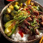 Easy Japanese Steak Bowls. First Image