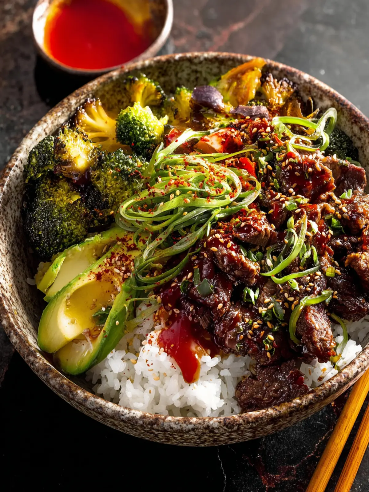 Easy Japanese Steak Bowls. First Image