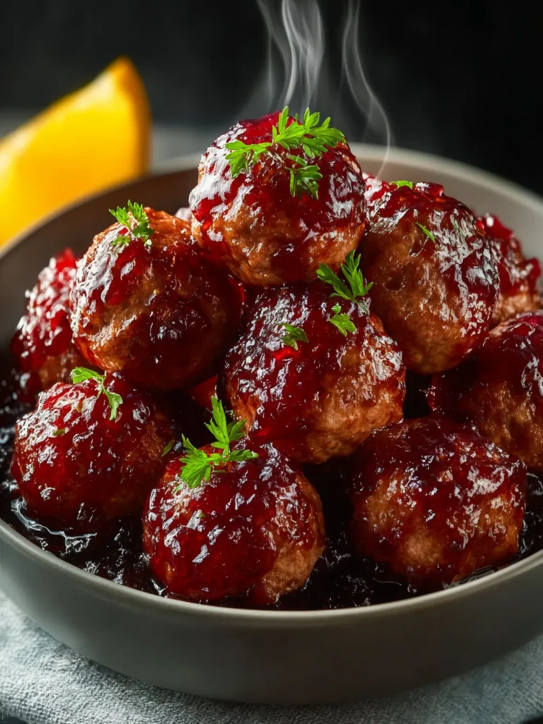 Grape Jelly Meatballs First Image