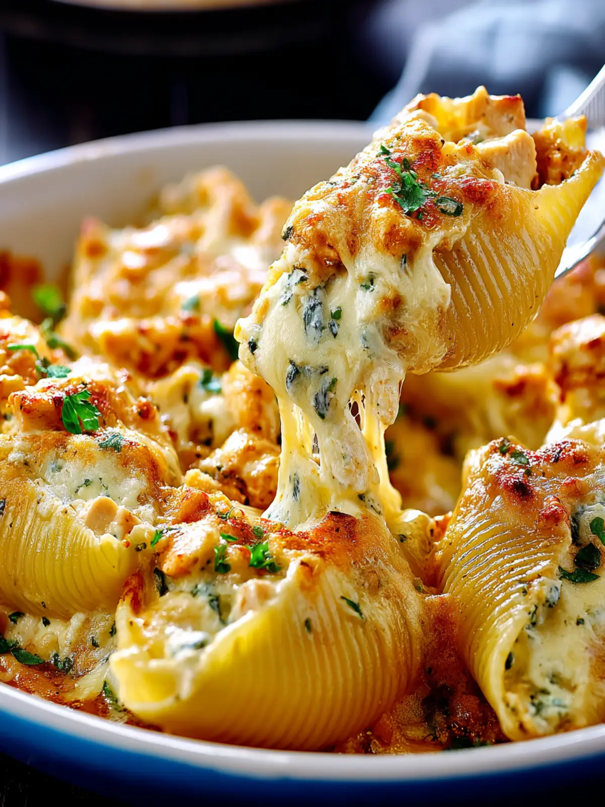 Irresistible Chicken Alfredo Stuffed Shells Recipe First Image