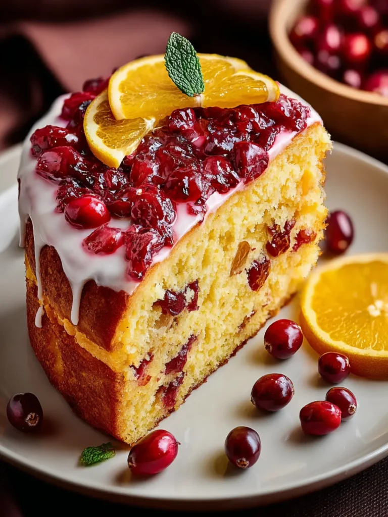 Irresistible Cranberry Orange Cake Recipe to Delight You First Image