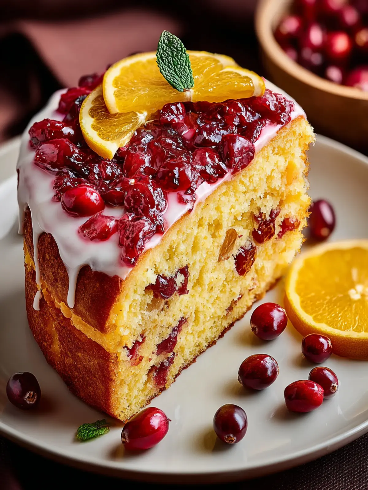 Irresistible Cranberry Orange Cake Recipe to Delight You First Image