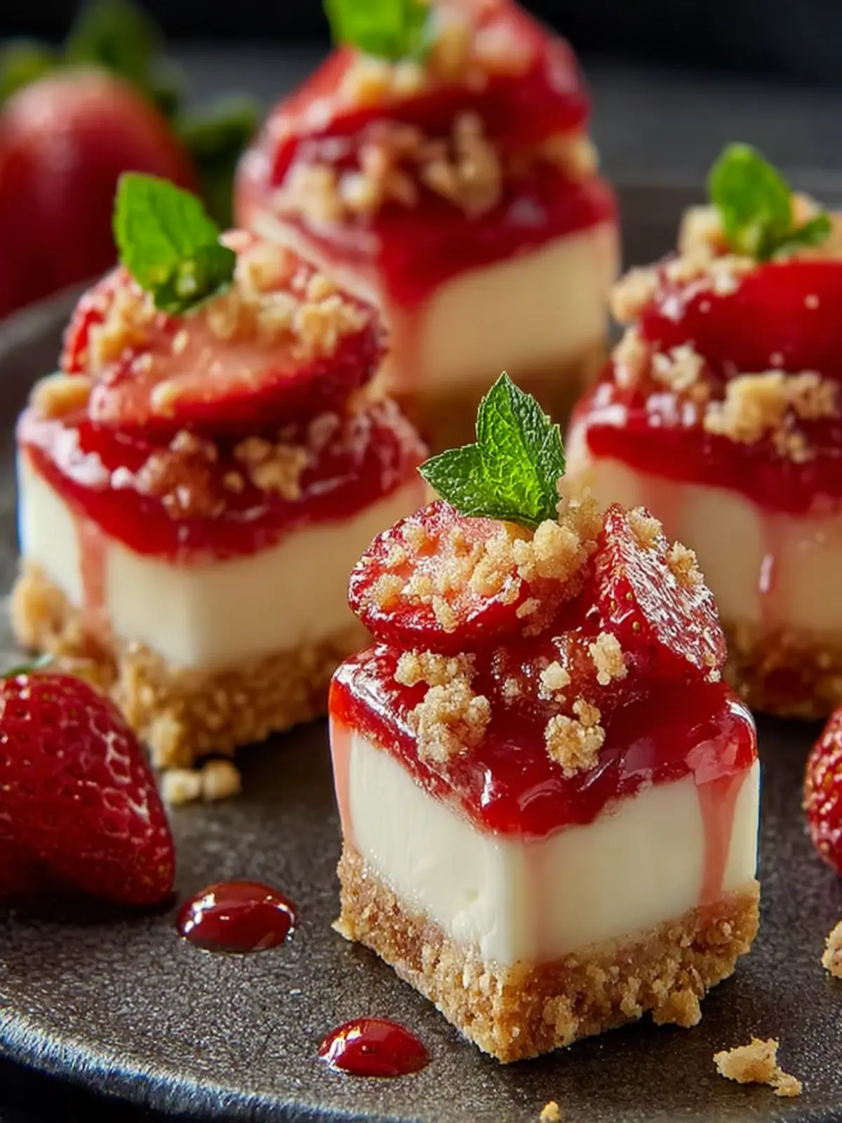 Strawberry Crunch Cheesecake Bites: An Incredible Ultimate Recipe First Image