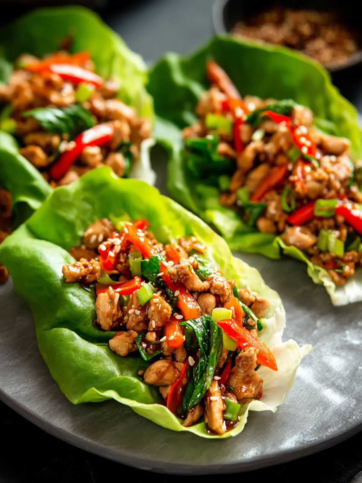 Tasty Chicken Lettuce Wraps First Image