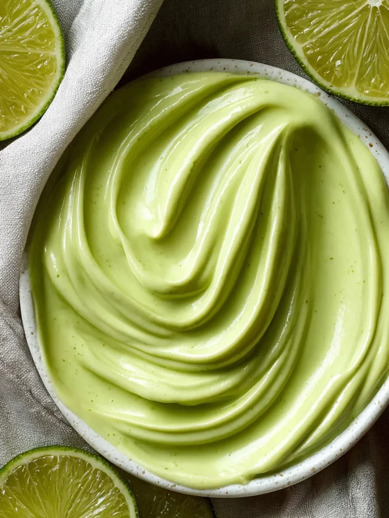 5 Minute Avocado Lime Crema Sauce Recipe with Yogurt First Image