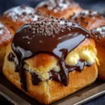 Boston Cream Pie Stuffed Hawaiian Rolls First Image