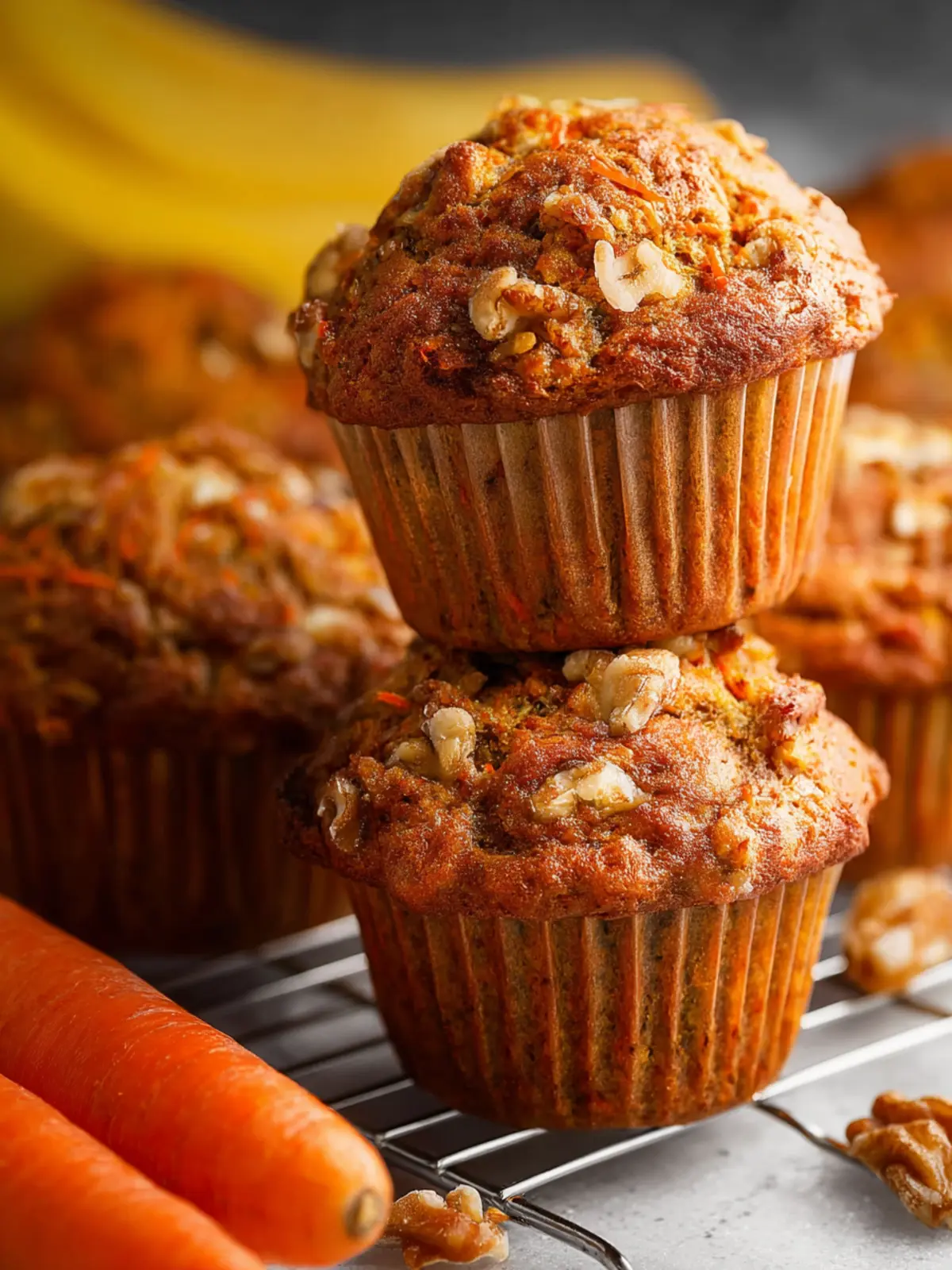 Carrot Banana Muffins First Image