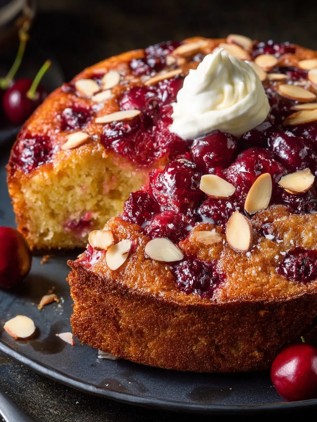 Cherry and Almond Cake First Image