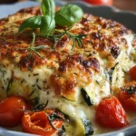 Irresistible Cheesy Chicken Zucchini Bake Recipe First Image