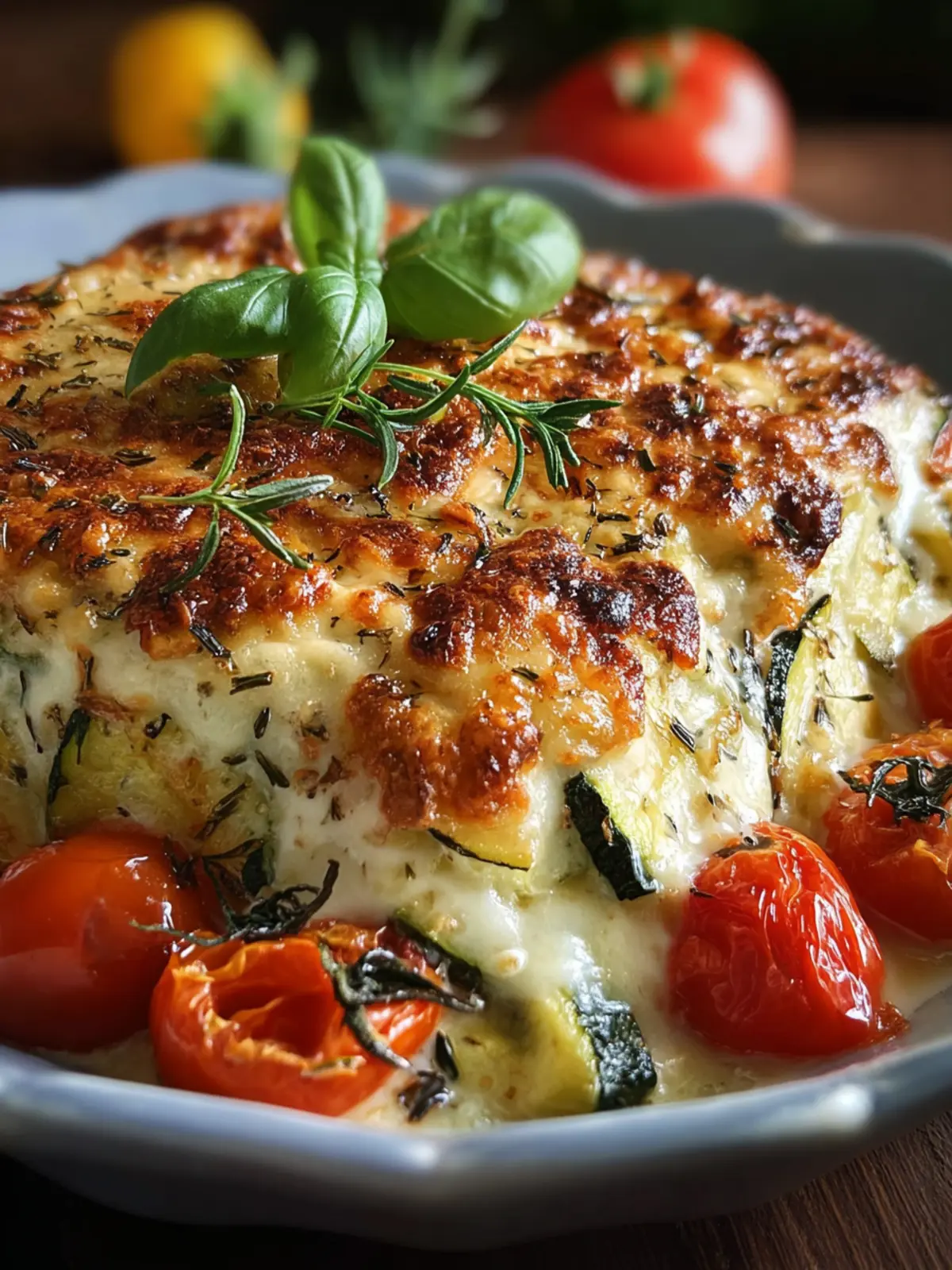 Irresistible Cheesy Chicken Zucchini Bake Recipe First Image