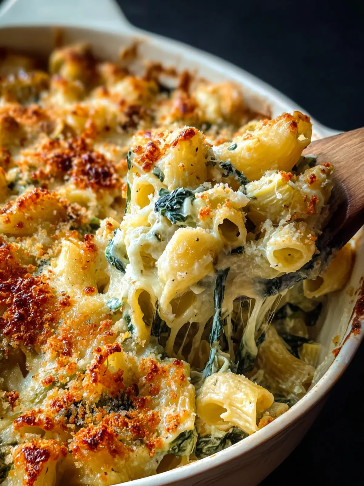 Irresistible Spinach and Artichoke Baked Pasta Recipe First Image