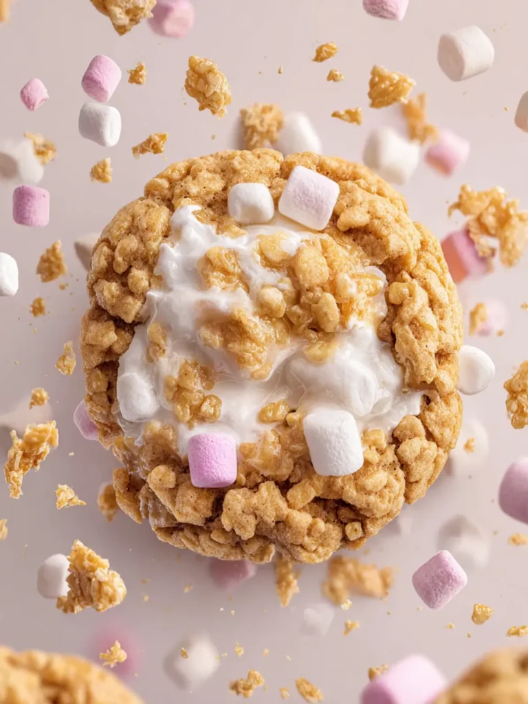 Marshmallow Rice Krispie Cookies First Image