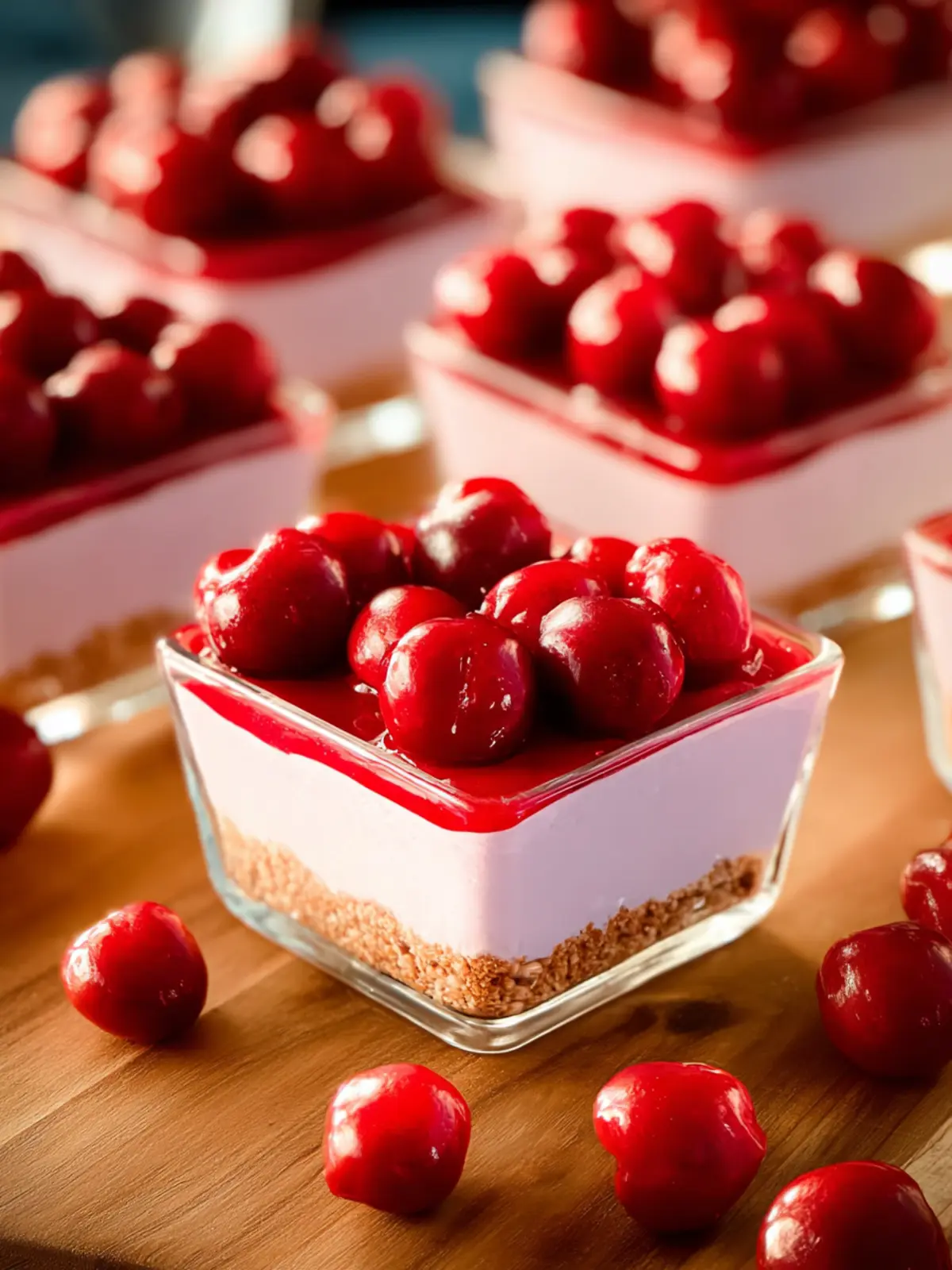 No-Bake Cherry Cheesecake: Indulgently Low-Carb Delight