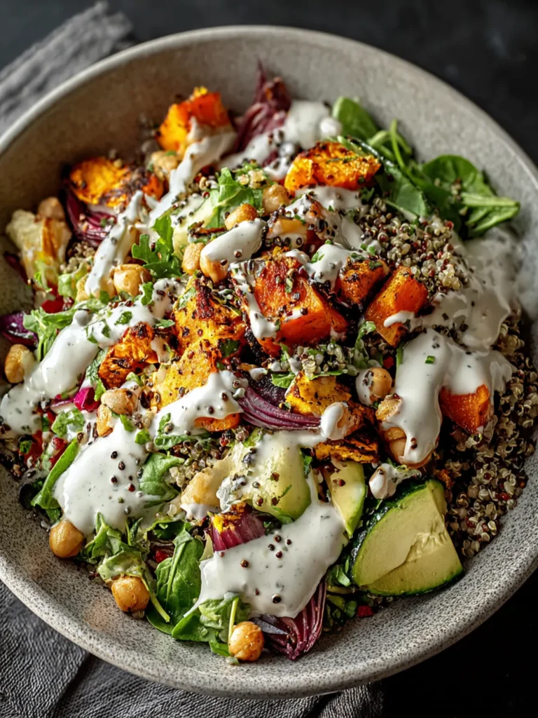 Nourish Bowl Recipe with Tahini Yogurt Dressing Delight First Image