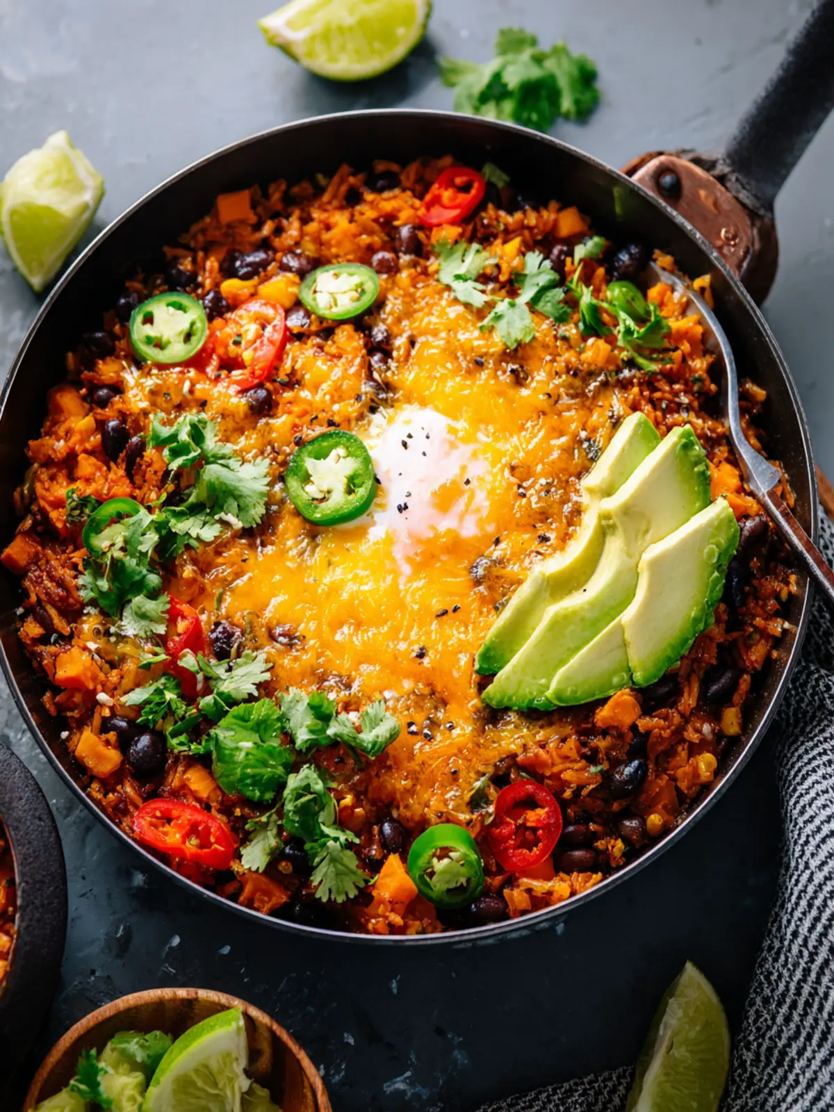 One Skillet Sweet Potato Burrito Bowls First Image