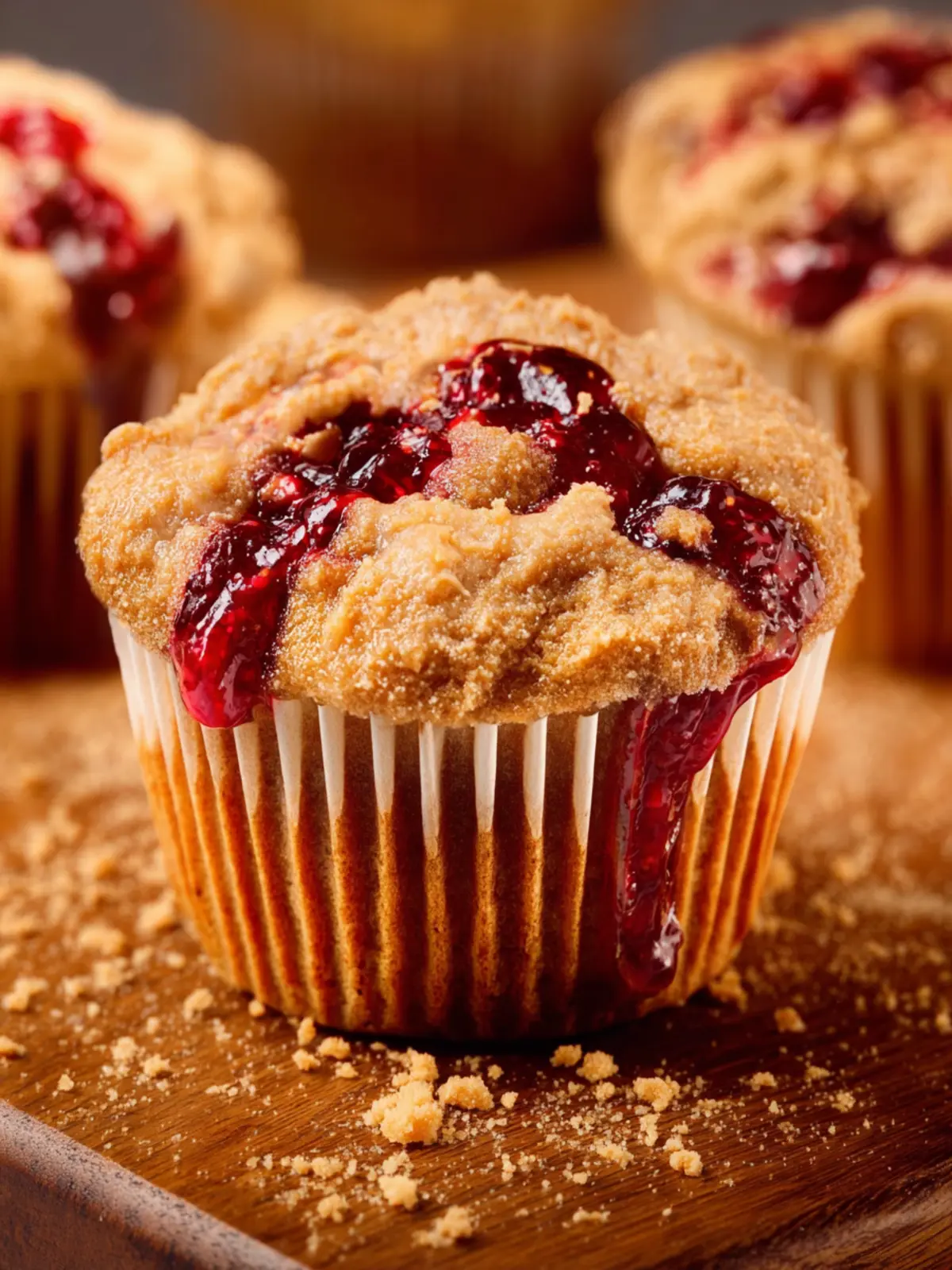 Peanut Butter And Jelly Muffins First Image