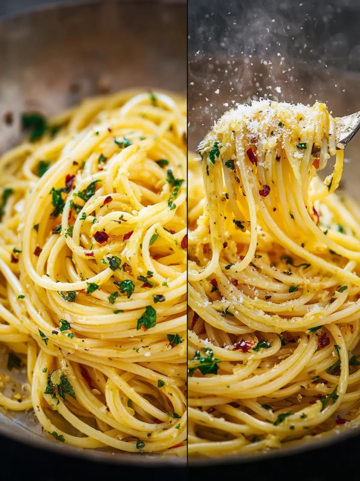 Spaghetti with Garlic & Olive Oil – dinner recipes First Image