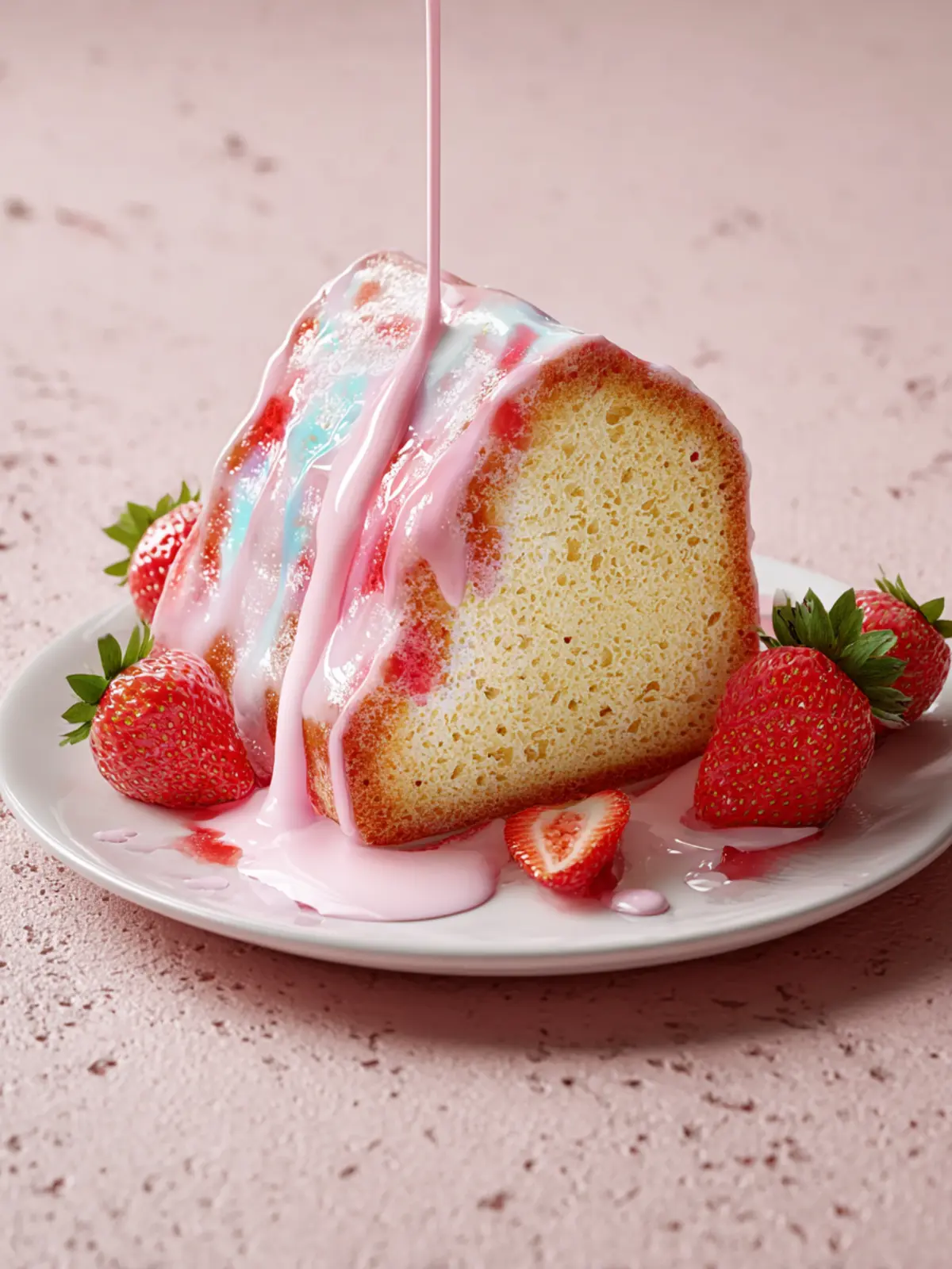 Strawberry Milkshake Pound Cake First Image