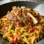 spicy cajun chicken orzo First Image