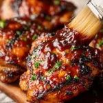 Grilled BBQ Chicken Thighs First Image