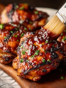 Grilled BBQ Chicken Thighs First Image